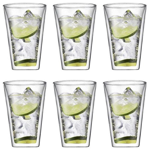 Bodum Canteen Double Wall Glasses 400ml, Box of 6