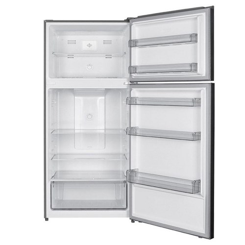 Nero Freestanding Stainless Steel Fridge Freezer 480L Black