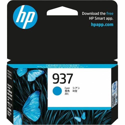 HP 937 Cyan Original Ink Cartridge 4S6W2NA