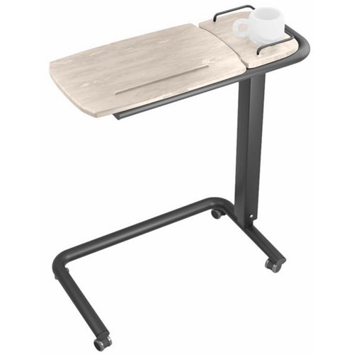 Icare Over Bed Table C Shape Base White