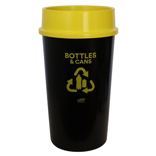 Sabco Recycling Station Bottles & Cans Bin 60L Yellow