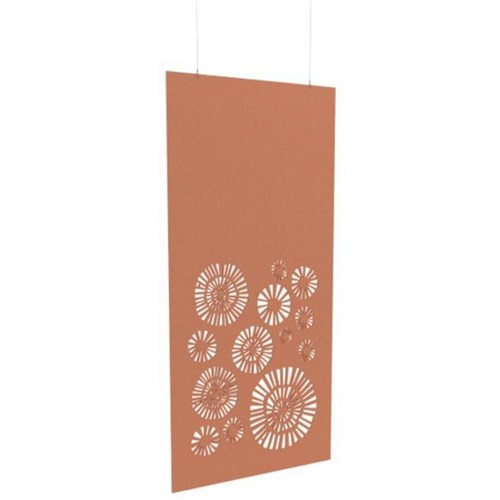 Boyd Acoustic Hanging Carved Panel 1200mm Bloom Rust