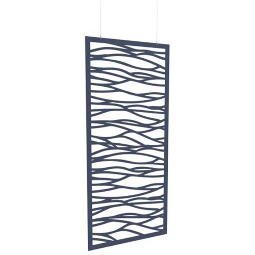Boyd Acoustic Hanging Carved Panel 1200mm Swell Navy Peony