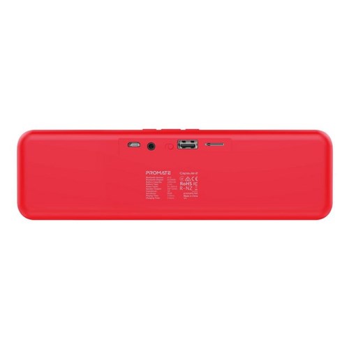 Promate Capsule-2 Wireless Bluetooth HD Portable Speaker Red