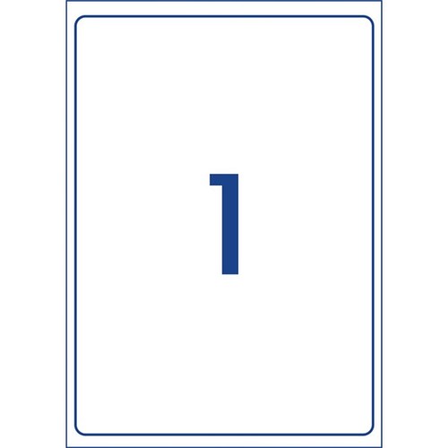 Avery Heavy Duty ID Laser Labels L7067 White, Pack of 10 Sheets