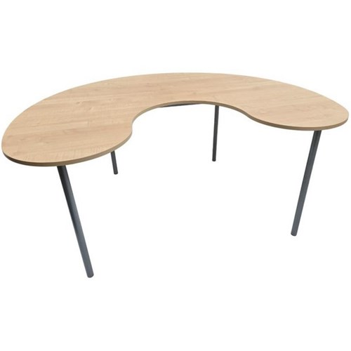 SitRite Network Group Table 1800mm Maple/Sliver