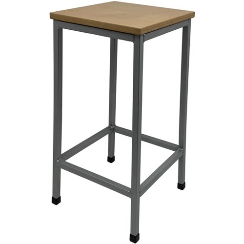 SitRite Standard Stool 660mm MDF Seat Silver Frame