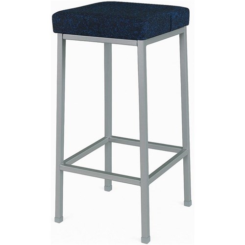 SitRite Standard Stool 660mm Silver Frame Poly Fabric/Blue