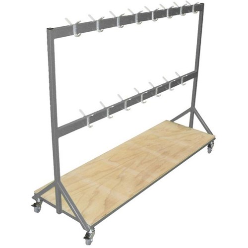 SitRite Mobile Bag Storage 2000x450x1500mm Silver