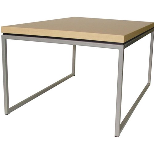 SitRite Solace Coffee Table 600mm Maple/Silver