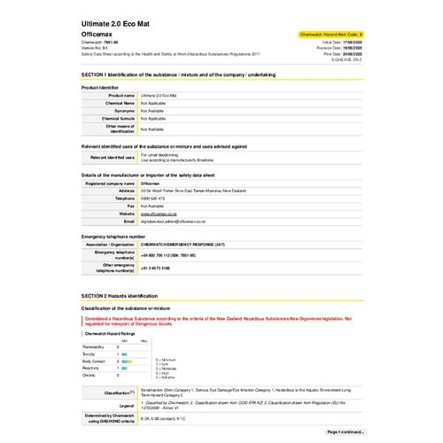 Ultimate 2.0 Eco-Mat Urinal Deodoriser Super Lime