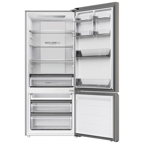 Haier Fridge And Freezer 433L Stainless Steel