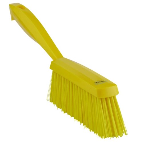 Vikan Bannister Medium Bristle Brush 330mm Yellow