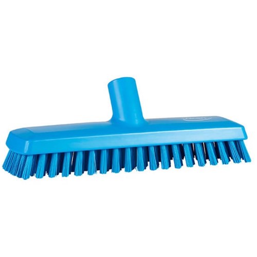 Vikan Waterfed Stiff Bristle Floor Scrub Brush 270mm Blue