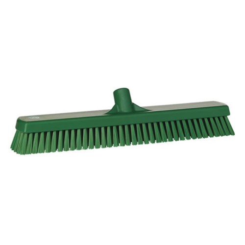 Vikan Wall/Floor Stiff Bristle Washing Brush 470mm Green