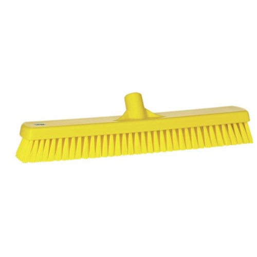 Vikan Wall/Floor Stiff Bristle Washing Brush 470mm Yellow