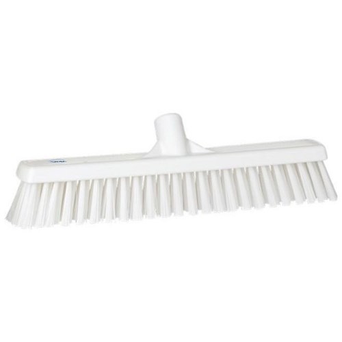 Vikan Floor Broom Soft/Hard Bristle 410mm White