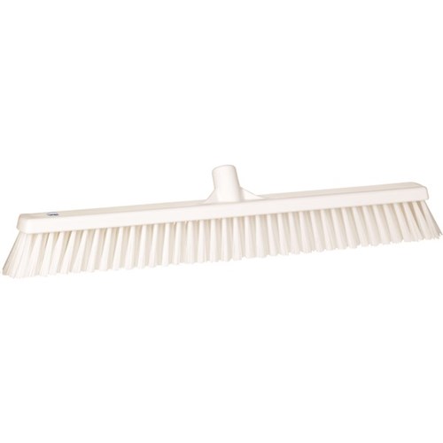 Vikan Floor Broom Soft/Stiff Bristle 610mm White