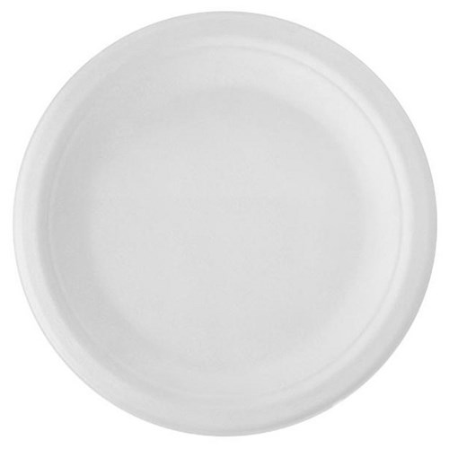Bagasse Natural Sugarcane Plates 151mm White, Carton of 1000