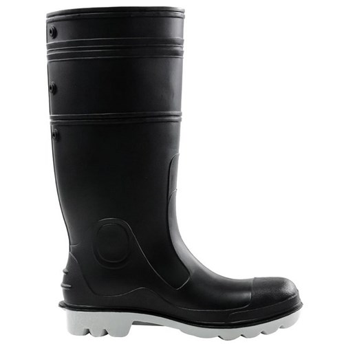 Bison Inca Safety Gumboots Size 16 Black