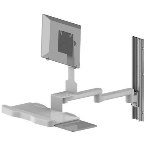 Dual Section Medical Workstation Wall-Mounted
