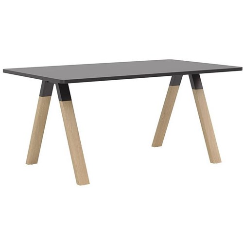 Ligna Meeting Table 1800x900mm Oak/Black