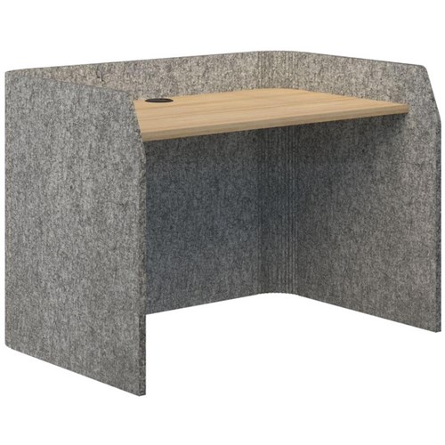 Sonic Focus Desk 850x1200x800mm Marble/Classic Oak