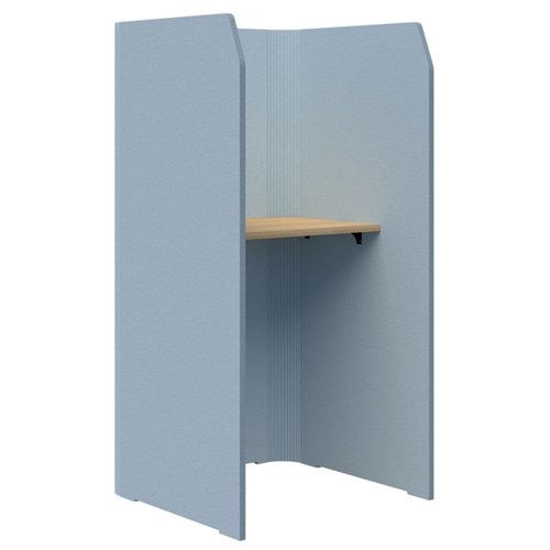 Sonic Focus Standup Workpod 1800x900x900mm Pacific Blue/Classic Oak