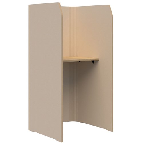 Sonic Focus Standup Workpod 1800x900x900mm Natural/Classic Oak