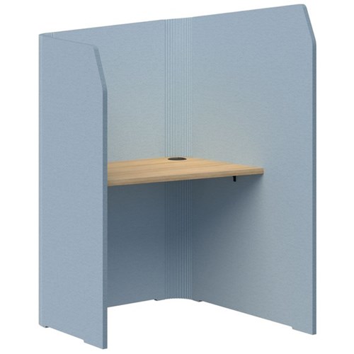 Sonic Mini Focus Standup Pod 1300x900x1000mm Pacific Blue/Classic Oak