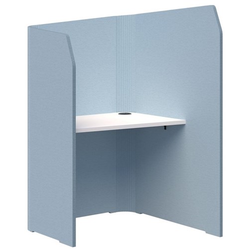 Sonic Mini Focus Standup Workpod 1300x900x1000mm Pacific Blue/Snow Velvet