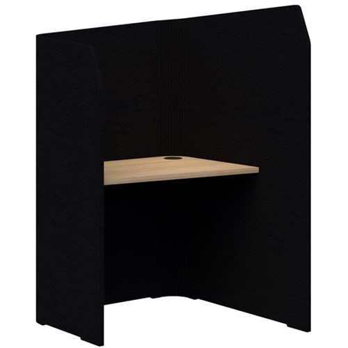 Sonic Mini Focus Standup Pod 1300x900x1000mm Black/Classic Oak