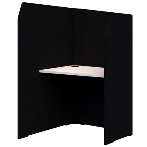 Sonic Mini Focus Standup Workpod 1300x900x1000mm Black/Snow