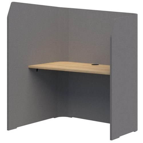 Sonic Focus Pod 1500/1300x1200x1000/625mm Grey/Classic Oak