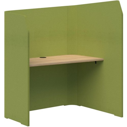 Sonic Focus Pod 1500/1300x1200x1000/625mm Banana Green/Classic Oak