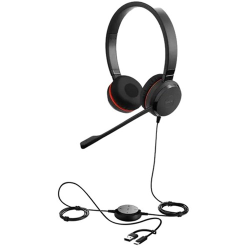 Jabra Evolve 20 SE UC Stereo USB-C/A Wired Headset
