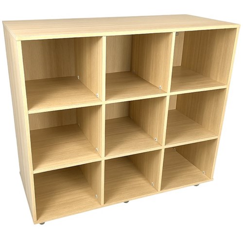 SitRite Mobile Pigeon Hole Unit 1080x930mm Maple