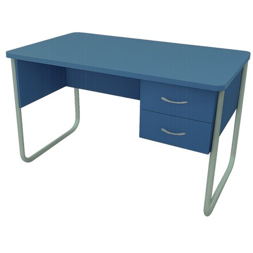 SitRite Uni Teachers Desk 1200x720mm Pro Blue/Silver