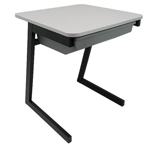 SitRite Cambridge Desk With Tote 600x600mm Grey/Black