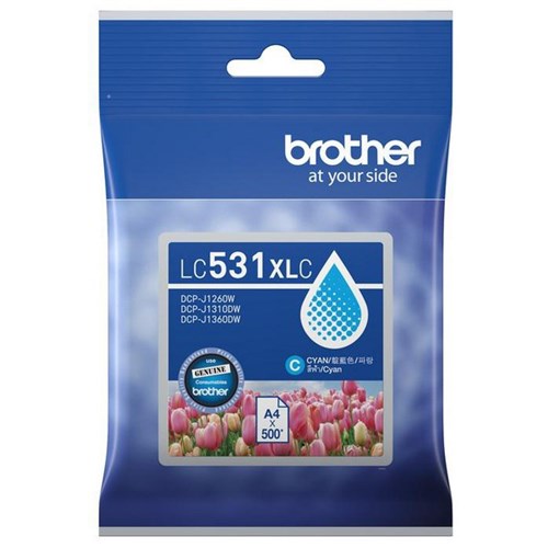 Brother LC531XLC Cyan Ink Cartridge