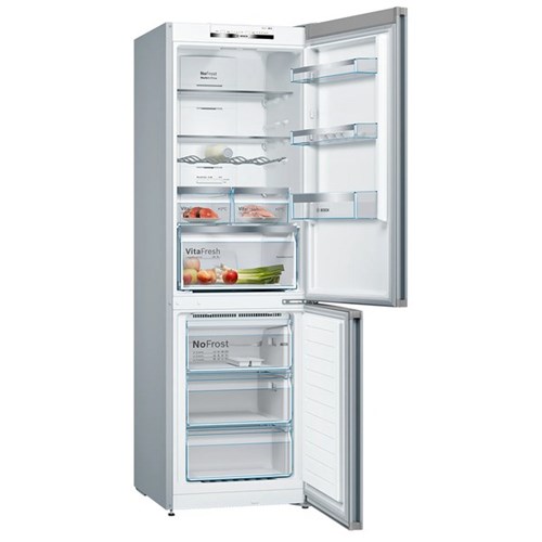 Bosch Fridge And Freezer 326L Stainless Steel
