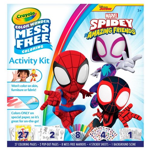 Crayola Colour Wonder Spidey & Friends Colouring Activity Kit