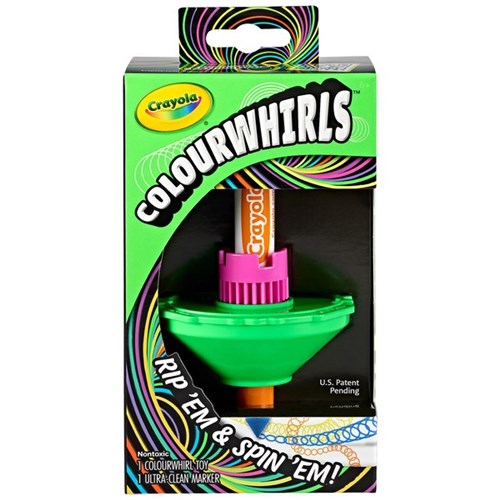 Crayola Colourwhirls Neon Spin Art Toy Assorted Colours