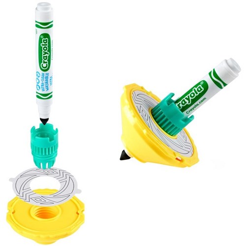 Crayola Colourwhirls Neon Spin Art Toy Assorted Colours