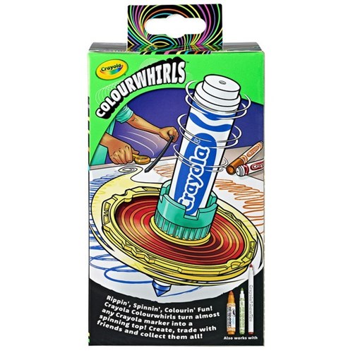 Crayola Colourwhirls Neon Spin Art Toy Assorted Colours