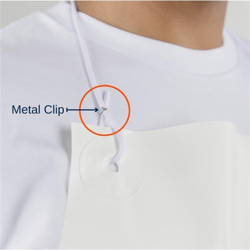 IDAS PVC Apron with Metal Clips 900x1350mm White