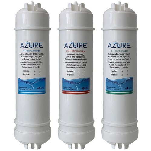 Azure Triple Stage Replacement Filters, Set of 3