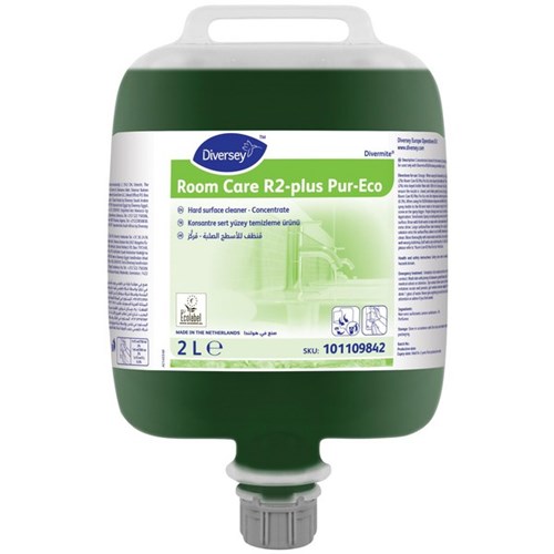 Diversey Room Care R2-Plus Pur-Eco Cleaner, Carton of 2
