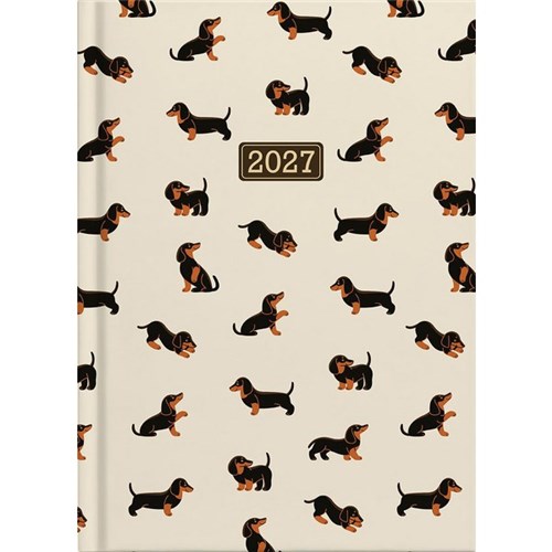 Collins A51 Diary A5 Day Per Page 2027 Dachshund