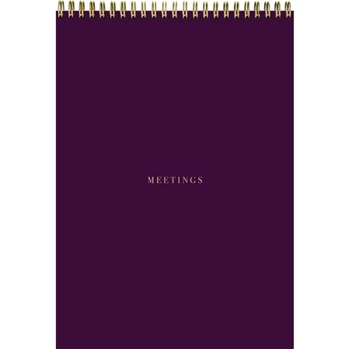 Collins B5 Meeting Pad 50 Sheets Mulberry